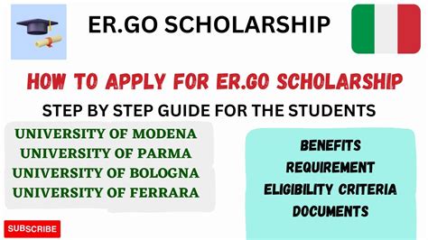 ergo scholarship.